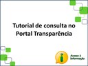 Tutorial de consulta no Portal Transparência.